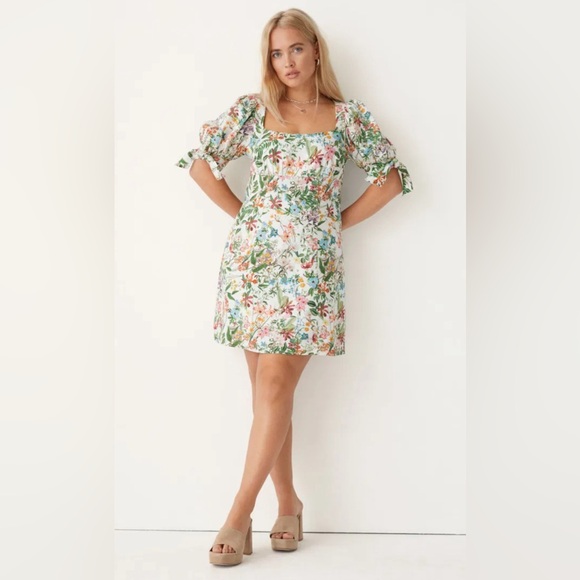 Other Stories Linen Floral Dress. Wore twice. Great condition. - Picture 1 of 5